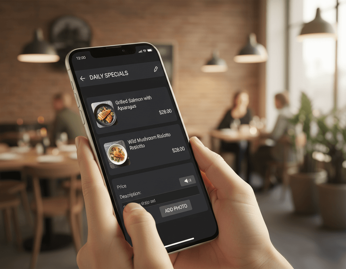 Instant Menu Updates